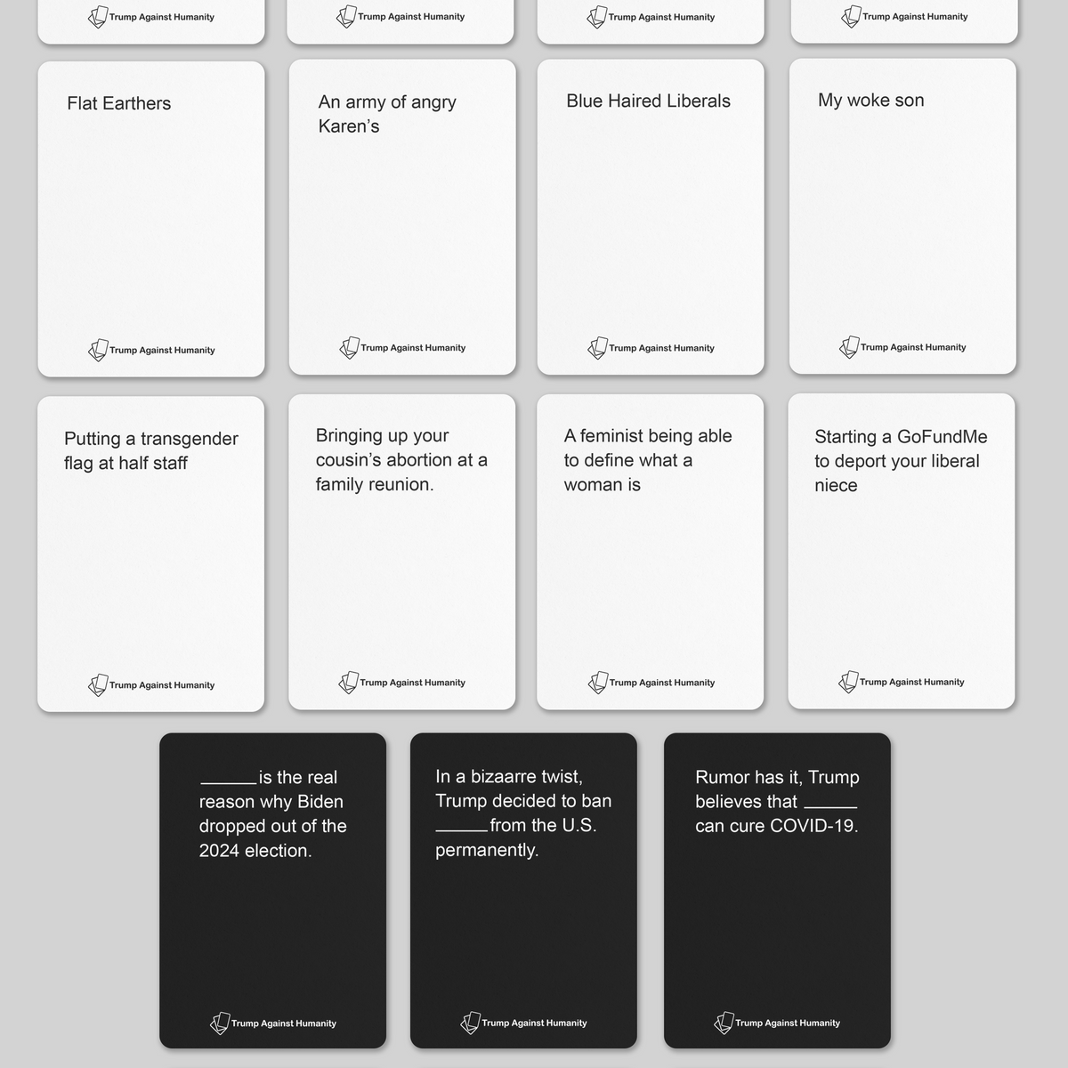 Politically Incorrect Card Game Liberal Tears Co